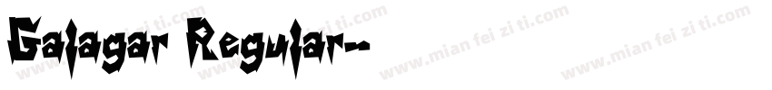 Galagar Regular字体转换